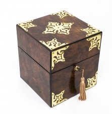 Victorian  Brass-Mounted Burr Walnut Decanter Box c.1860 | Ref. no. 08308 | Regent Antiques