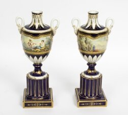 Antique Pair French Sevres Porcelain Vases 19th C | Ref. no. 08367 | Regent Antiques