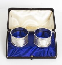 Antique Victorian Silver Napkin Rings Martin Hall 1915 | Ref. no. 08370a | Regent Antiques