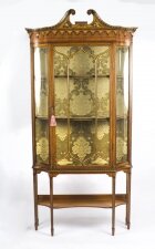 Antique Edwardian  Sheraton Revival Painted Satinwood Display Cabinet  19th C | Ref. no. 08395b | Regent Antiques