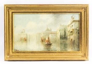 Antique Oil Painting "On the Grand Canal" by James Salt  1850-1903 | Ref. no. 08410 | Regent Antiques