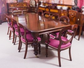 Antique Victorian Dining Table & Chair Set | Victorian Extending Table & Chairs | Ref. no. 08435a | Regent Antiques