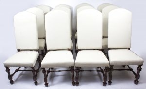Set 12 Carolean High Back Dining Chairs | Ref. no. 08437 | Regent Antiques