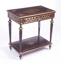 Antique French Cut Brass Inlaid Rectangular Side / Dressing Table  c.1850 | Ref. no. 08455 | Regent Antiques