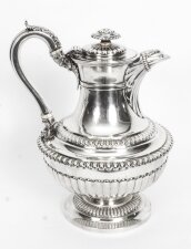 Antique Sterling Silver Ewer Jug Coffee pot  Emes & Barnard1818 | Ref. no. 08471 | Regent Antiques