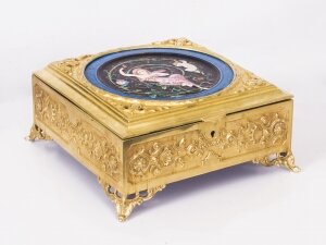 Antique Art Nouveau Ormolu & Minton  Porcelain Casket C1890 | Ref. no. 08488 | Regent Antiques