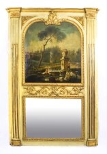 Antique French Painted & Parcel Gilt  Trumeau Mirror 18th C | Ref. no. 08493 | Regent Antiques