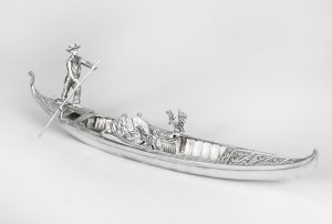 Antique Silvered Bronze Gondola | Ref. no. 08588 | Regent Antiques