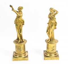 Pair of Antique French Ormolu Classical Maidens | Bronze dancing maidens | Ref. no. 08611 | Regent Antiques