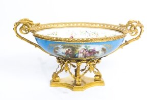 Antique Ormolu Mounted Bleu Celeste Sevres Porcelain  Centrepiece 19th C | Ref. no. 08647 | Regent Antiques