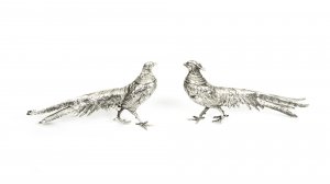 Bronze Bird Sculptures | Bronze Table Pheasants | Ref. no. 08662 | Regent Antiques