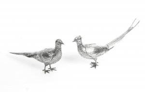 Antique Silver Birds | Antique Silver Pheasants | Ref. no. 08674 | Regent Antiques