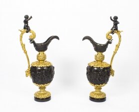 Antique Large 76cm Pair of French Gilt Bronze Ewers c.1840 | Ref. no. 08685 | Regent Antiques