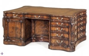 Superb George III style "Althorp Partners Desk" Flame Mahogany 20th C | Ref. no. 08713 | Regent Antiques