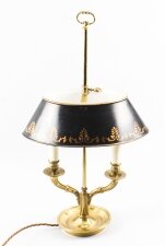 Vintage French Ormolu & Toleware Bouillotte Lamp, Mid Century | Ref. no. 08720b | Regent Antiques