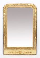 Antique French Louis Philippe Giltwood Overmantel Mirror c.1840 - 118x78cm | Ref. no. 08724 | Regent Antiques