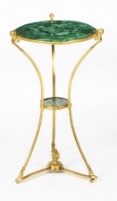 Antique Russian Round Ormolu Table With Green Malachite Top 19th C | Ref. no. 08745 | Regent Antiques