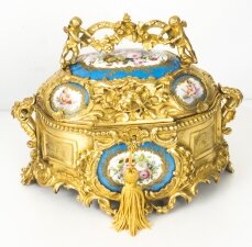 Antique Gilt Bronze Casket Inset Sevres Porcelain Plaques 19th Century | Ref. no. 08752 | Regent Antiques