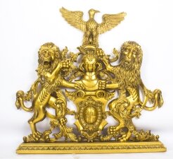 Mahogany Heraldic Carved Giltwood Coat of Arms late 20th Century | Ref. no. 08761 | Regent Antiques