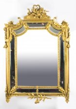 Antique Giltwood Louis Revival Overmantel Cushion Mirror c 1870 104 x 151 cm | Ref. no. 08791 | Regent Antiques