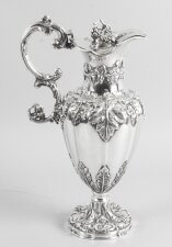 Antique Victorian Silver Plate Claret Jug  Walker & Hall C1880 | Ref. no. 08800 | Regent Antiques