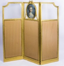 Antique French  Giltwood Dressing Screen With Pastel Portrait  19th C | Ref. no. 08820 | Regent Antiques