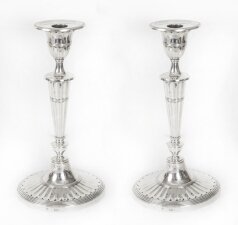 Antique Pair Sterling Silver Candlesticks William Hutton London 1902 | Ref. no. 08836a | Regent Antiques
