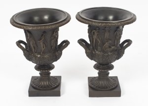 Antique Pair Grand Tour Borghese Bronze Campana Urns  19th C | Ref. no. 08846 | Regent Antiques