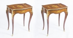Antique Pair Parquetry  & Ormolu Mounted Occasional  Tables C 1900 | Ref. no. 08907 | Regent Antiques