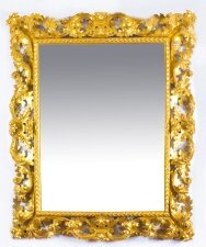 Antique Italian Giltwood Florentine Overmantle Mirror 19th Century -137 x 111cm | Ref. no. 08908 | Regent Antiques