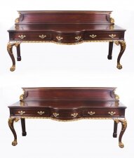 Antique Pair  Large Mahogany and Gilt Serving Tables  19th Century | Ref. no. 08926 | Regent Antiques