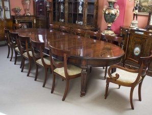 Antique 12ft 6" Victorian Dining Table & 12 Chairs 19th Century | Ref. no. 08932a | Regent Antiques