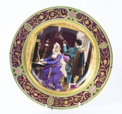 Antique Vienna Porcelain Cabinet Plate  Bidenschild mark C1880 | Ref. no. 08964 | Regent Antiques