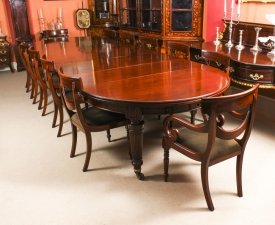 antique dining table with chairs | Ref. no. 09045b | Regent Antiques