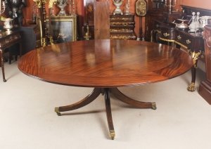 Vintage 194cm  Diam Mahogany Jupe Dining Table & Leaf Cabinet. Mid 20th C | Ref. no. 09061b | Regent Antiques