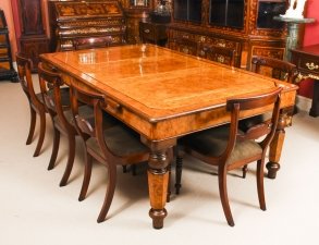 Antique Victorian Pollard Oak Snooker / Dining Table  & 8 Chairs 19th C | Ref. no. 09173a | Regent Antiques