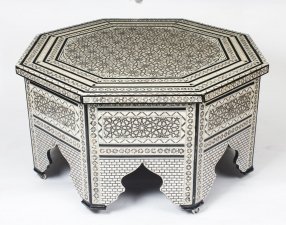 Vintage Inlaid Damascus Mother of Pearl Coffee Table Mid 20th Century | Ref. no. 09217 | Regent Antiques