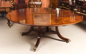 Vintage 6 ft 5" diameter Regency Mahogany Dining Table William Tillman 20th C | Ref. no. 09251 | Regent Antiques