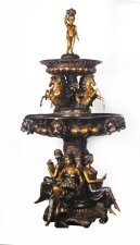 Vintage Monumental Baroque Italian Bronze Pond Fountain 20th C