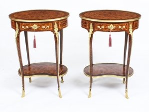 Antique Pair  Ormolu Mounted Parquetry Occasional  Tables 19th C | Ref. no. 09267 | Regent Antiques