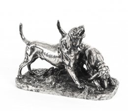 antique bronze dog sculpture Elkington | Ref. no. 09299 | Regent Antiques