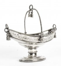 Antique Victorian Oval Silver  Plated  Sweet Basket 19th Century | Ref. no. 09303 | Regent Antiques
