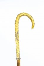 Antique Austro Hungarian Gold Plated Sapphires  Walking Stick Cane 19th C | Ref. no. 09323 | Regent Antiques
