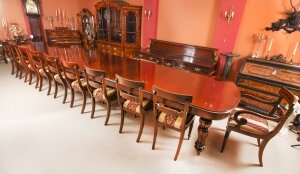 Bespoke Huge Handmade 20ft Dining Table & 20 chairs 21st Century