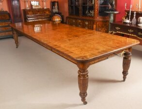 Antique Victorian Pollard Oak 12ft 4"  Extending Dining Table  19th Century | Ref. no. 09448 | Regent Antiques
