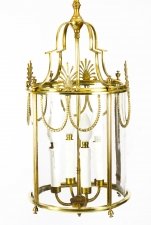 Antique Neoclassical Brass Hanging Lantern Circa 1890 19th Century | Ref. no. 09457 | Regent Antiques