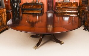 Vintage 7ft 4" Diam Jupe Mahogany Dining Table by William Tillman  20th C | Ref. no. 09465 | Regent Antiques