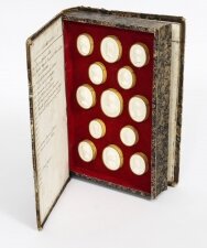 Antique Set 28 Book Framed Plaster Grand Tour Intaglios Portraits 19th C | Ref. no. 09489 | Regent Antiques