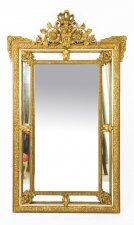 Antique French Giltwood Overmantel Louis Revival Mirror C1860 19th C 160x103cm