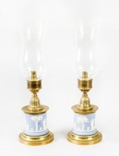 Antique Pair Ormolu & Jasperware Table Lamps Circa 1890 19th Century | Ref. no. 09515 | Regent Antiques